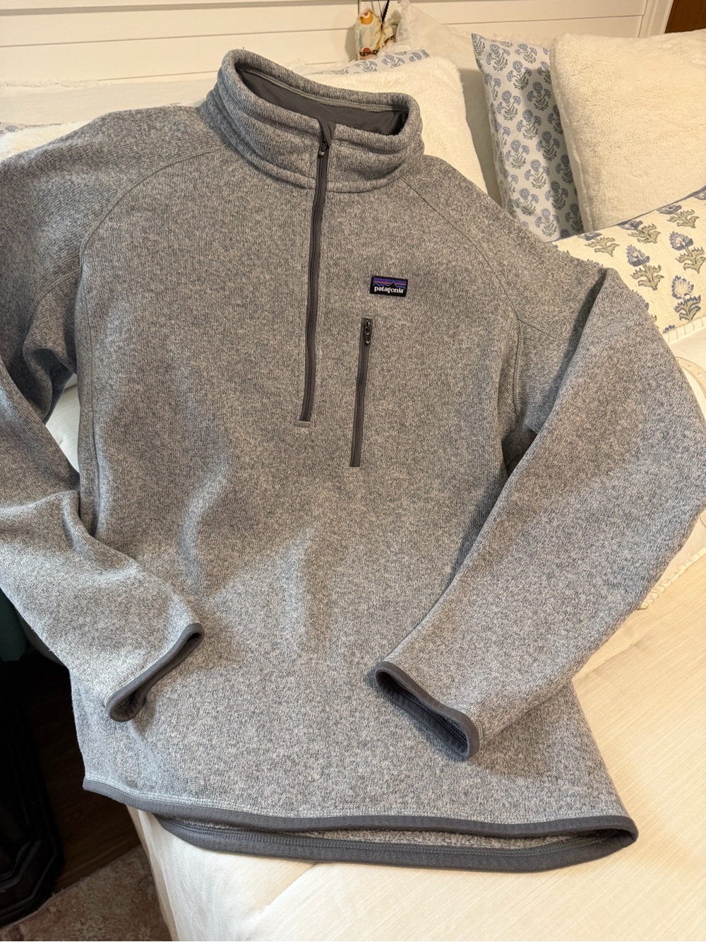 Patagonia Gray Better Sweater Men’s Half-Zip Fleece Pullover size XL